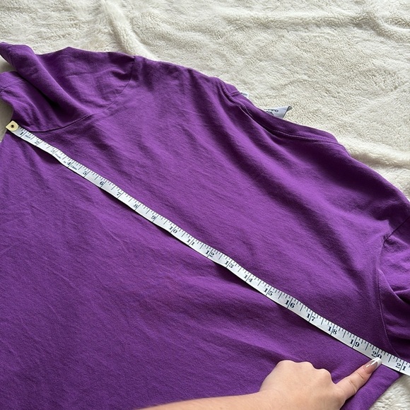 Adidas Purple Graphic Logo Tee – Size S | Athleisure Must-Have | Casual - Picture 5 of 5